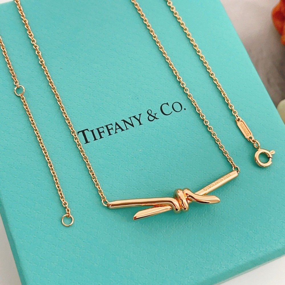 Tiffany & Co. Rose gold smooth rope necklace